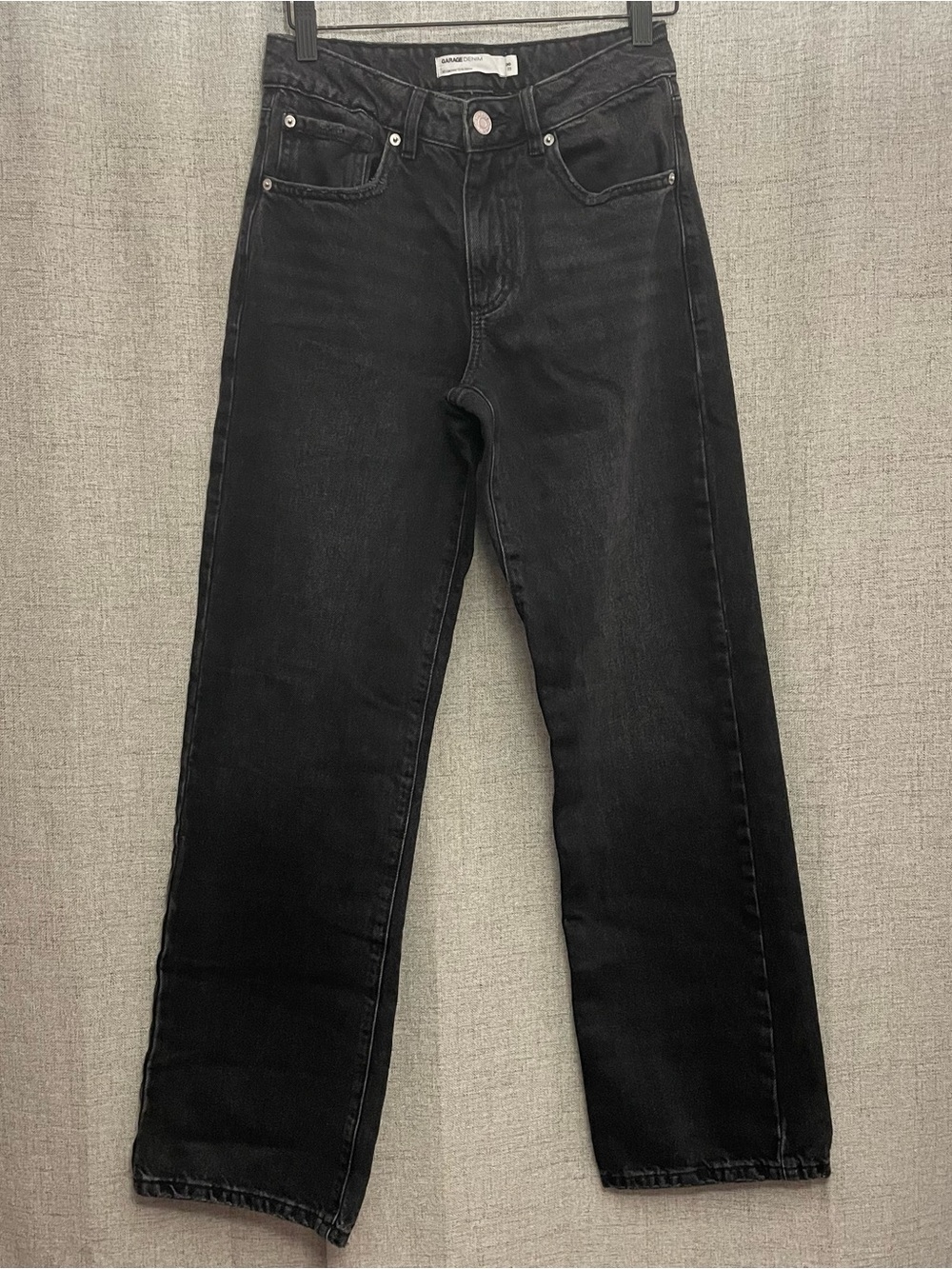 Garage Women's Black Straight-Leg Slouchy Jeans